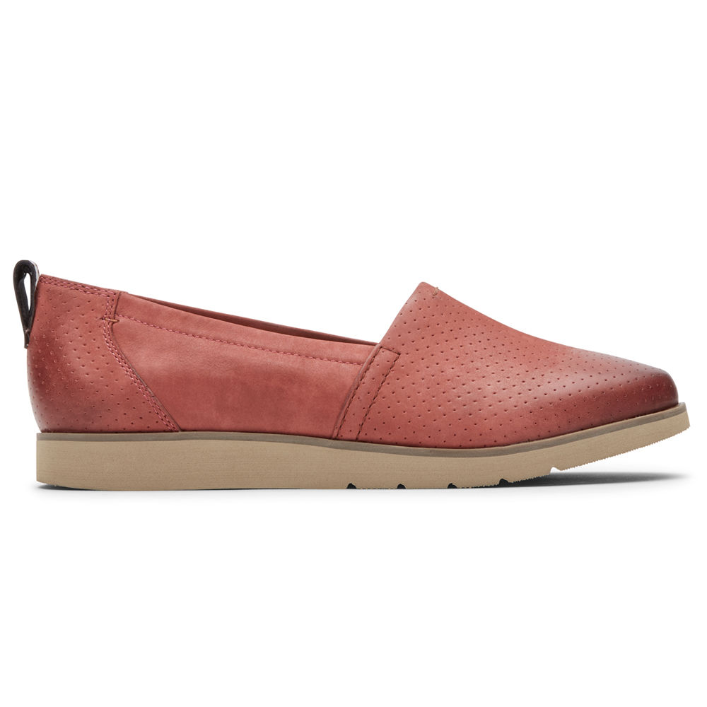 Rockport Slip-Ons Dame Rød - Cobb Hill Laci - XZAB50178